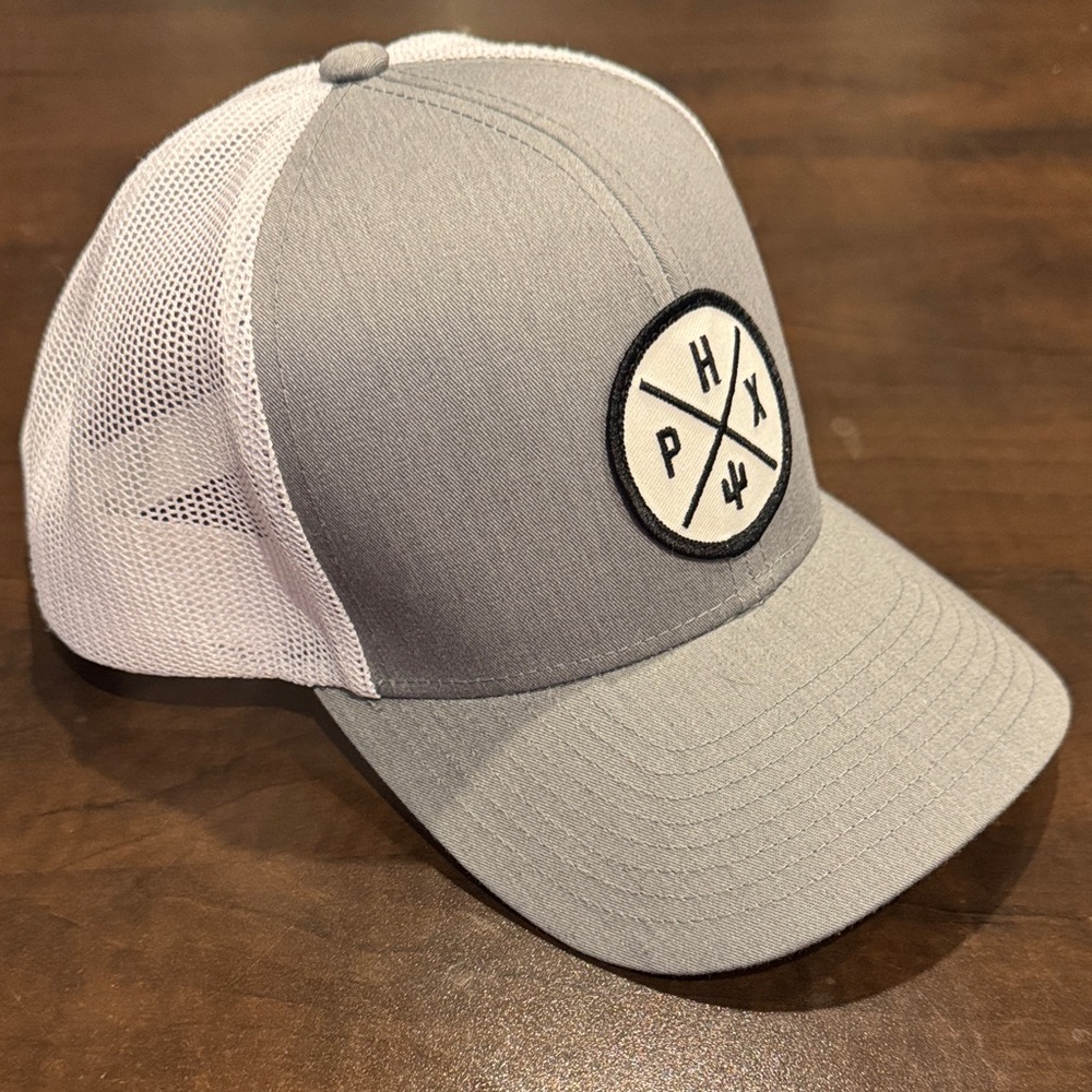 Gray and White PHX Logo Trucker Hat